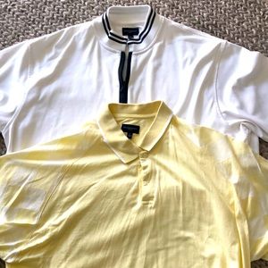 2 Men Burberry Golf Shirts